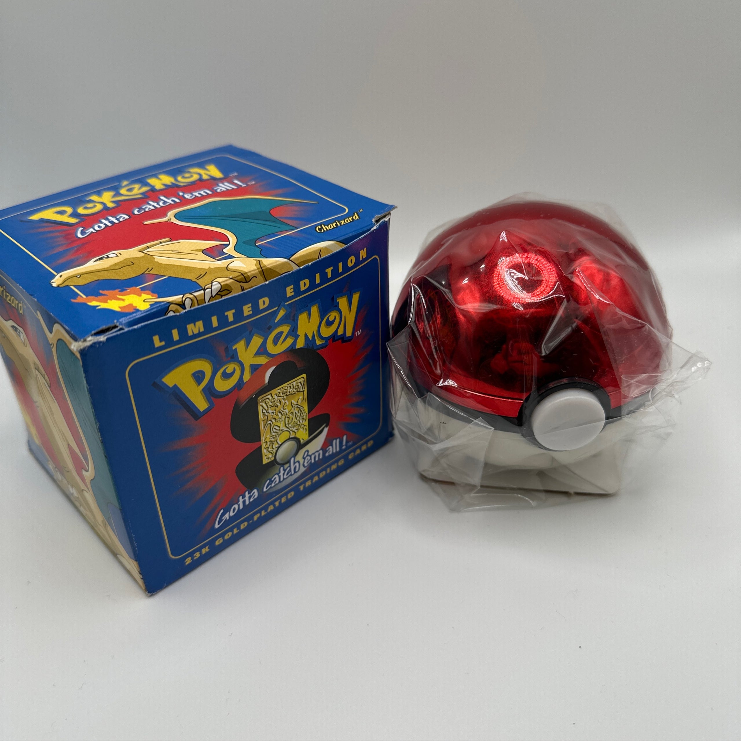 Vintage 23K Pokemon Limited Edition Gold-Plated Trading shops Card and Pokeball CHARIZARD - NEW in Box